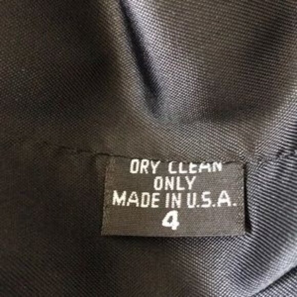 Vintage Searle Collection black leather blazer size 4 - Picture 8 of 8